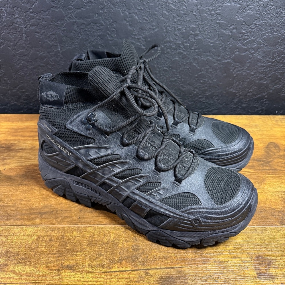 Merrell Velocity Tactical J099421 Black Mesh Waterproof Mid Boot Mens 13